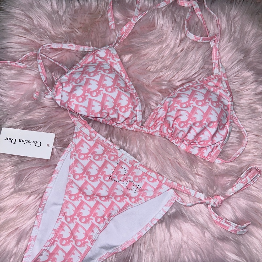 Pink monogram bikini🎀 - Picture 3 of 5
